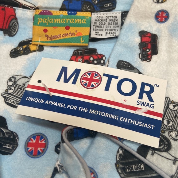 NWT PAJAMARAMA Size L Car Print Pajama Set - Picture 3 of 8